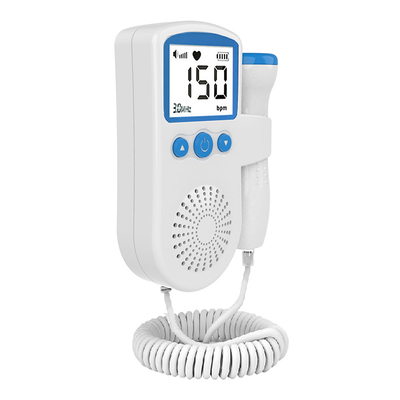 Portable LCD White Screen Fetal Heart Rate Digital Display No Radiation Fetal Babies Heart Rate Monitor Ultrasound Home Medical Instruments Fetal Heart Rate Monitors